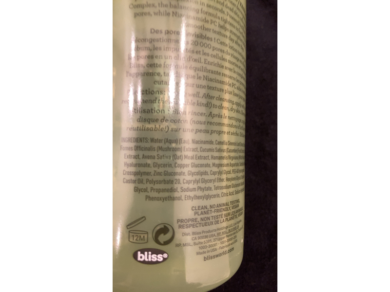 Bliss Disappearing Act Niacinamide Pore Vanish, 1.0 fl oz/30 mL