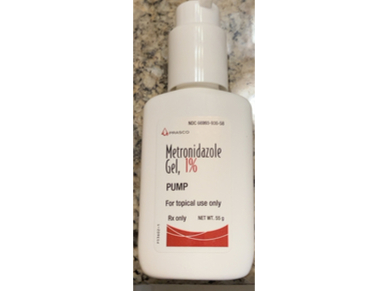 Metronidazole Gel pump, 1%, 55 g, Prasco (Rx)