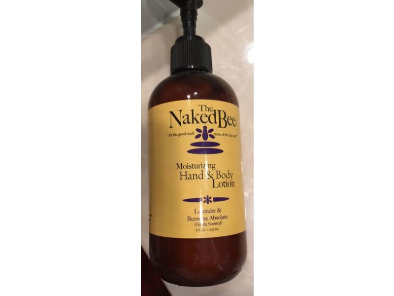 The Naked Bee Moisturizing Hand & Body Lotion, Lavender & Beeswax Absolute, 8 fl oz/237 mL