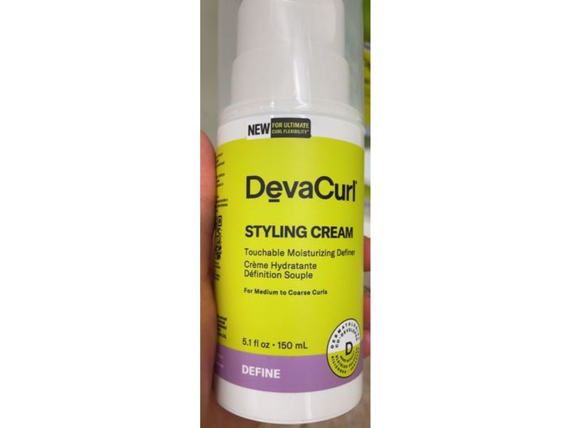 DevaCurl Styling Cream Touchable Moisturizing Definer, Define, 5.1 fl oz/150 mL