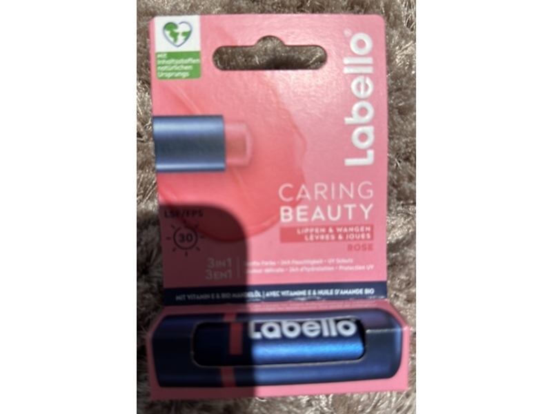 Labello Lip Care Caring Beauty, Rose, SPF 30, 4.8 g