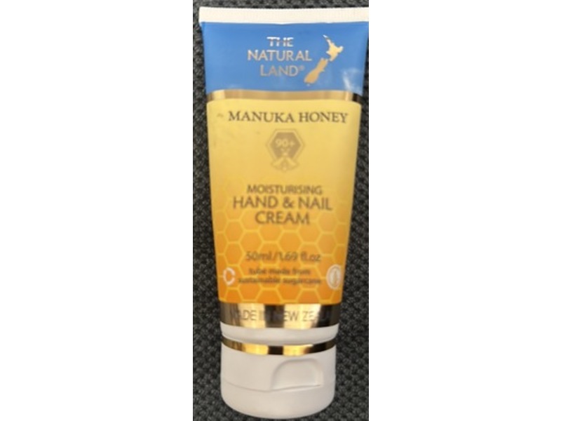 The Natural Land Moisturizing Hand & Nail Cream, Manuka Honey, 1.69 fl oz/50 mL