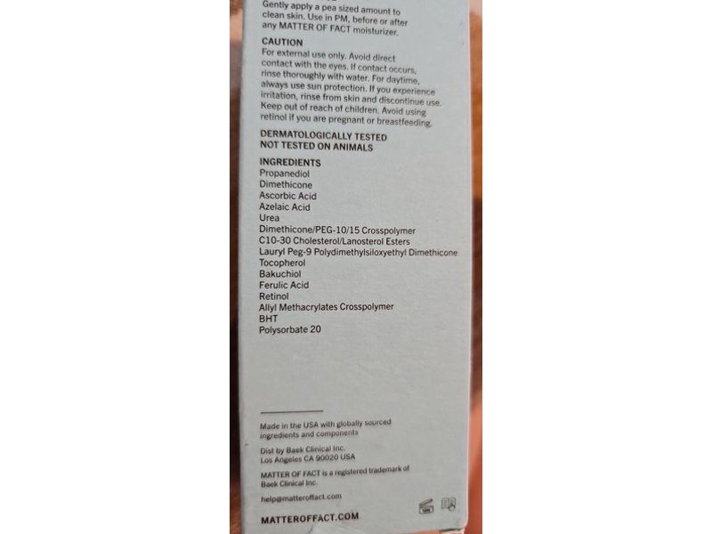 Matter Of Fact Wrinkle + Texture Concentrate, 1 fl oz/30 mL