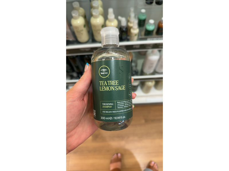Tea Tree Thickening Shampoo, Lemon Sage, 10.14 fl oz/300 mL