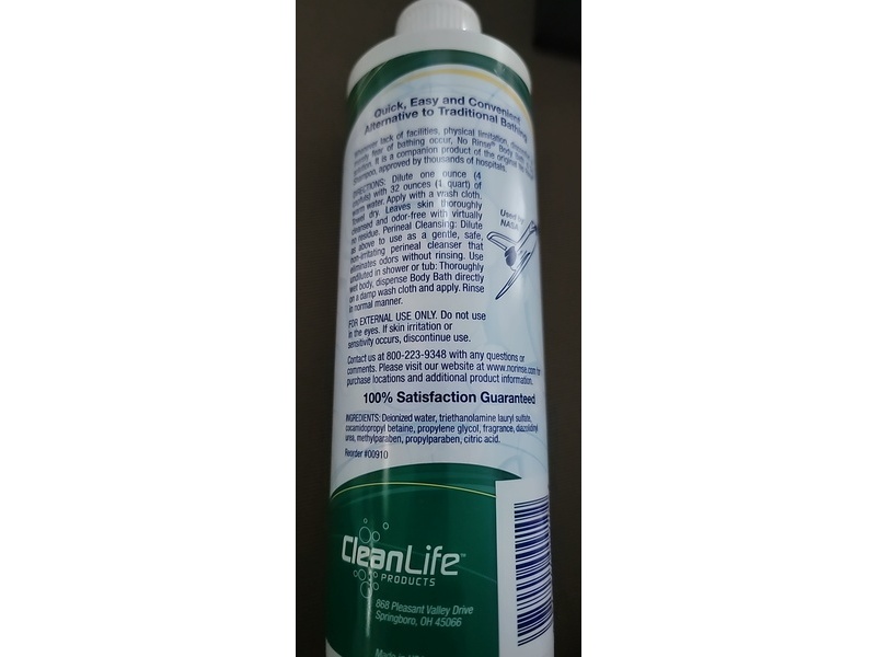 Clear Life No-Rinse Body Bath, 16 fl oz/473.1 mL