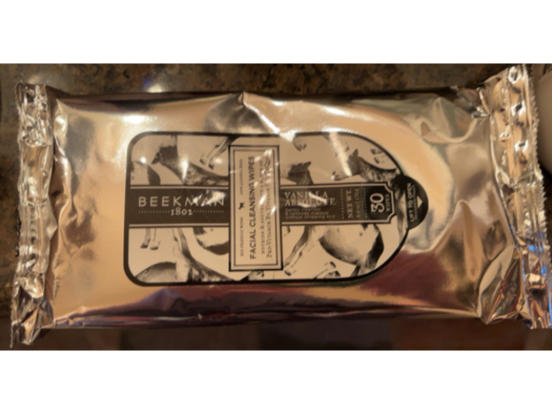 Beekman 1802 Facial Cleansing Wipes, Vanilla Absolute, 6 oz/170 g, Pack Of 2