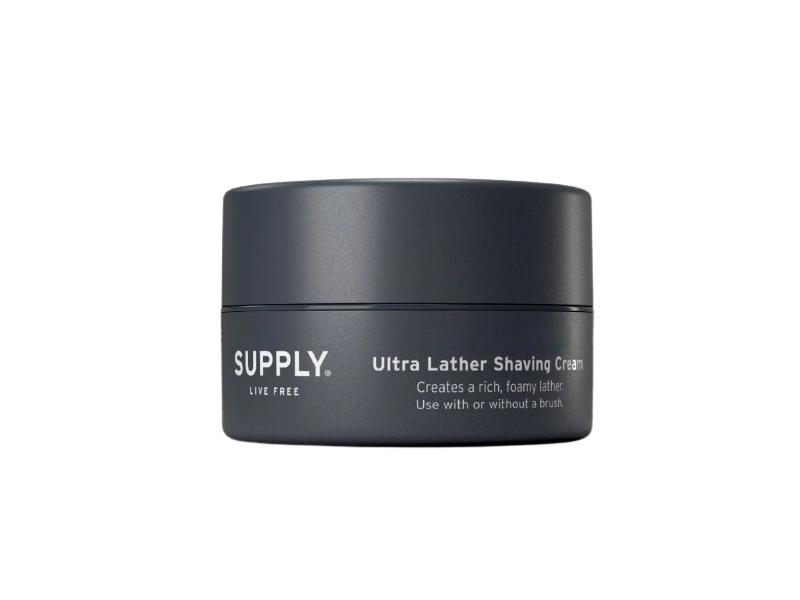 Supply Live Free Ultra Lather Shaving Cream, Eucalyptus & Mint, 3 oz/88 g