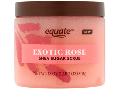 Equate Shea Sugar Scrub, Exotic Rose, 18 oz/510 g