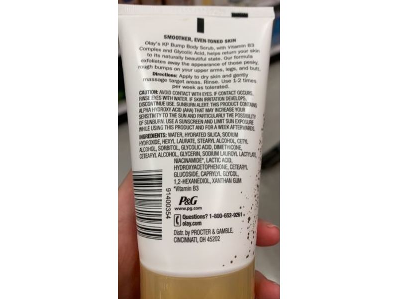 Olay KP Bump Body Scrub, + Glycolic Acid, 4.5 fl oz/133 mL