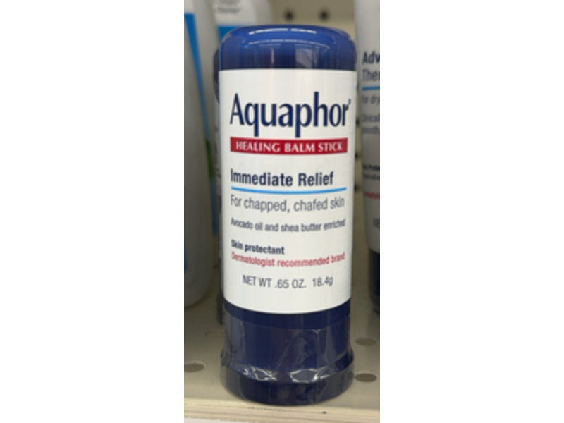 Aquaphor Immediate Relief Healing Balm Stick, Avocado Oil & Shea Butter, 0.65 oz/18.4 g