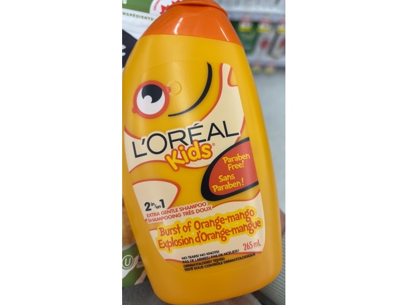L'Oreal Kids 2 In 1 Extra Gentle Shampoo, Burst Of Orange-Mango, 265 mL