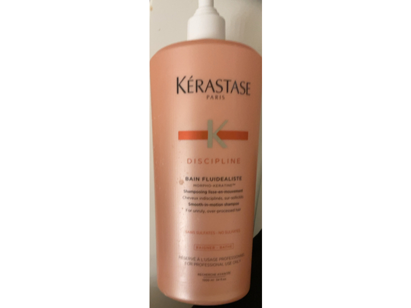 Kerastase Discipline Bain Fluidealiste Shampoo, 34 fl oz/1000 mL