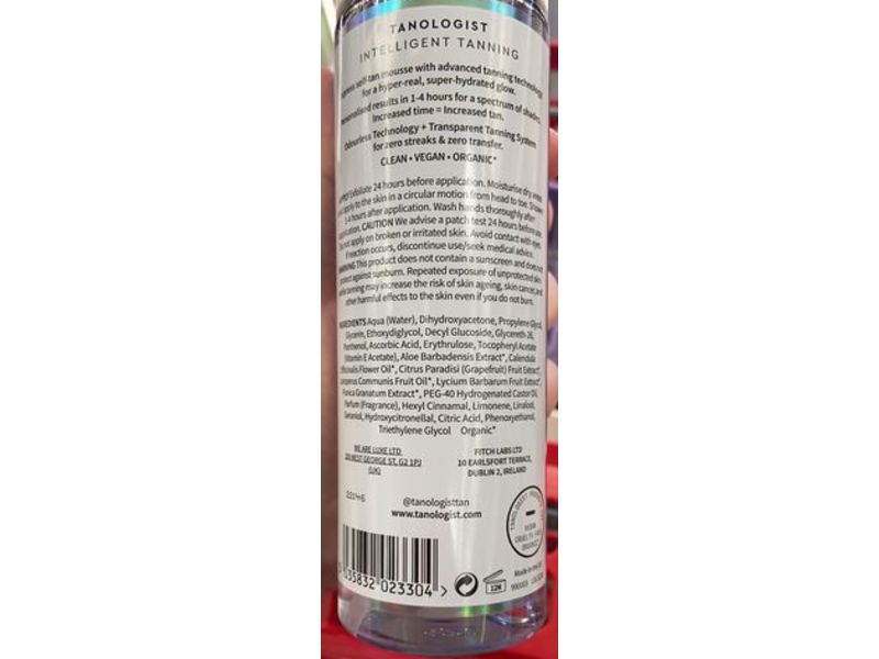 Tanologist Express Tan Self Tan Mousse, Dark, 6.76 fl oz/200 mL