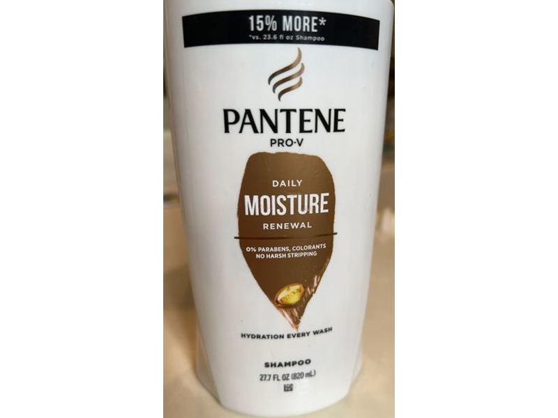 Pantene Daily Moisture Renewal Shampoo, 27.7 fl oz/820 mL