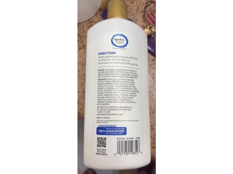 Signature Care Healing Lotion, Aloe + Vitamin A, C & E, 14 oz/397 g