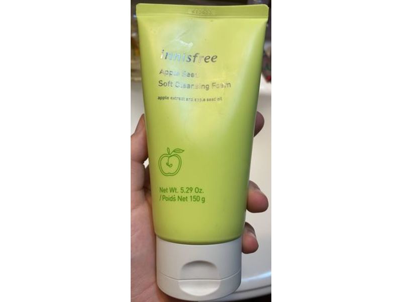 Innisfree Soft Cleansing Foam, Apple Seed, 5.29 oz/150 g