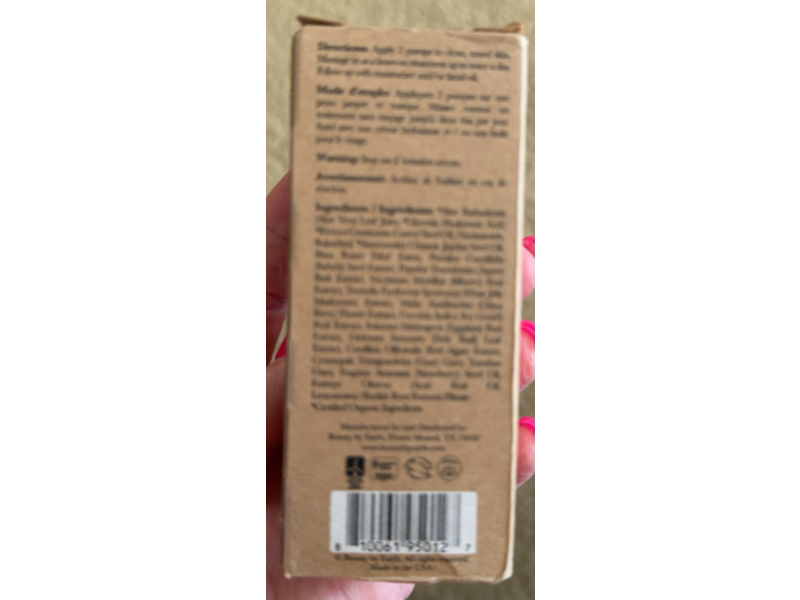 Beauty By Earth Youth Restoration Bakuchiol Face Serum, Hyaluronic Acid & Niacinamide, 1 fl oz/30 mL