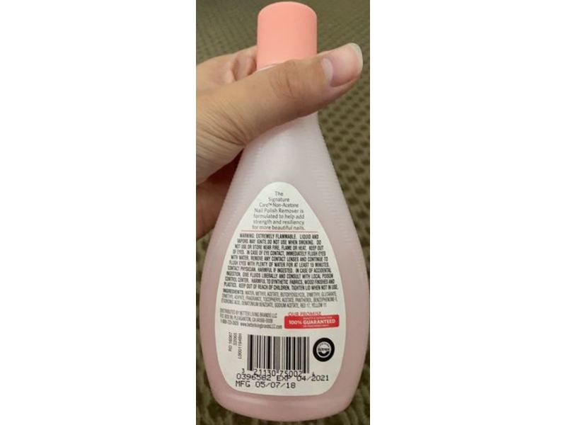 Signature Care Nail Polish Remover, Vitamin E & Panthenol, 6 fl oz/177 mL