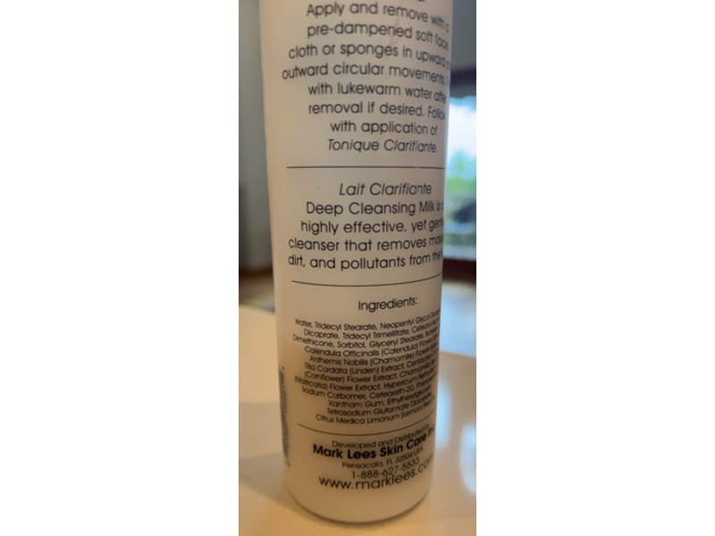 Lait Clarifiante Deep Cleansing Milk, 8oz/240 mL