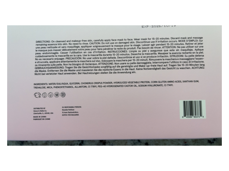 Grace & Stella Energy Drink Face Mask, Pack of 6