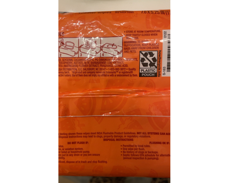 Always My Baby Flushable Toddler Wipes, Melonberry, 50 Count