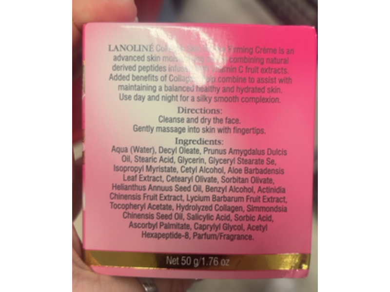 Lanoline Collagen Skin Renew Firming Creme, Vitamin C, 1.76 oz/50 g