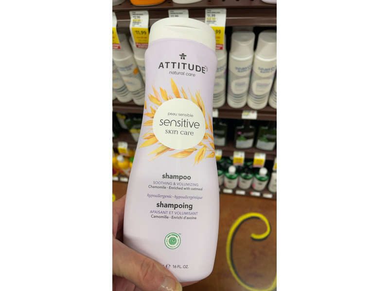 Attitude Smoothing & Volumizing Shampoo, Sensitive Skin Care, 16 fl oz/473 mL