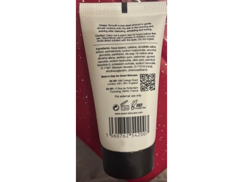 Avant Flawless Energizing & Oxygenating Caffeine 2-1 Face & Eye Serum, 1.01 fl oz/30 mL