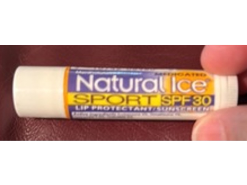 Natural Ice Sport Lip Protectant/Sunscreen, SPF 50, 0.16 oz/4.5 g, Pack Of 48