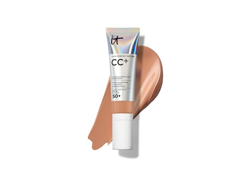 It Cosmetics CC+ Cream, Tan Rich, SPF 50+, 1.08 fl oz/32 mL