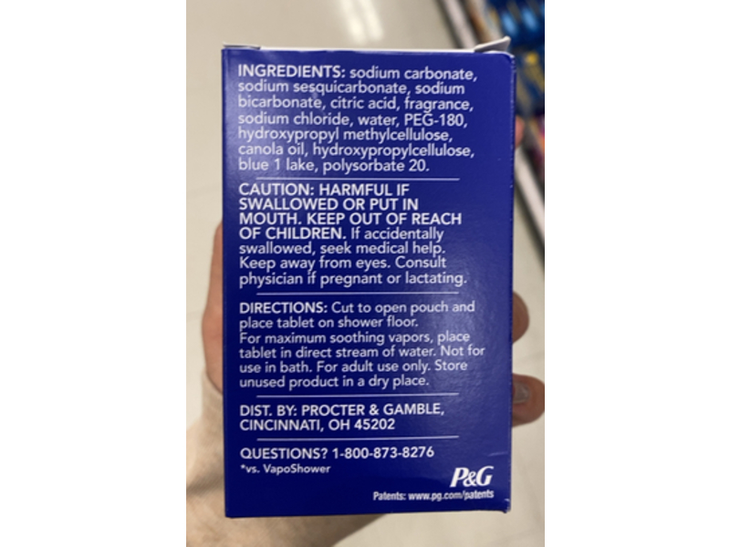 Vicks Vaposhower Max Shower Tablets, 4 Count