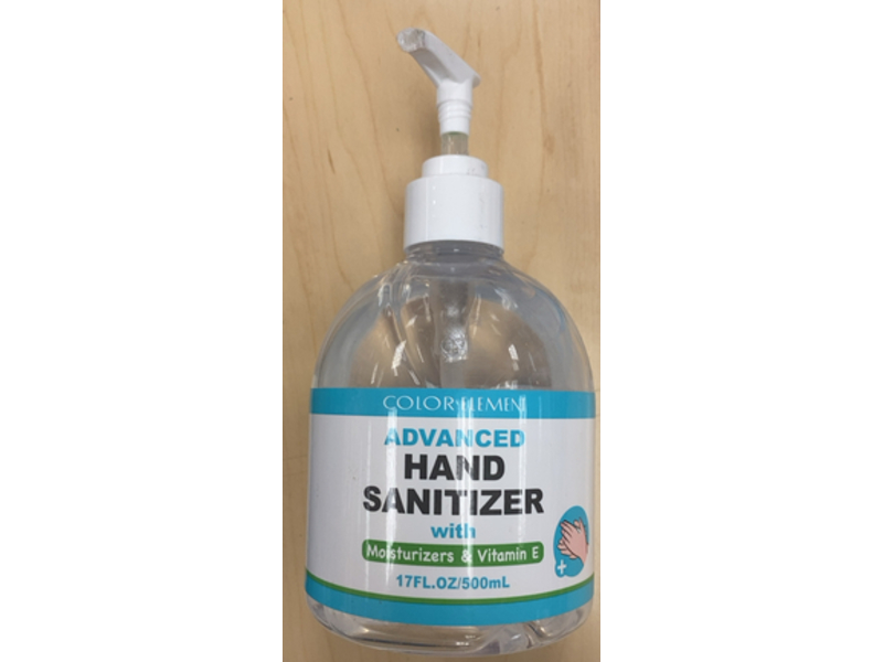 Color Element Advanced Hand Sanitizer, Moisturizers & Vitamin E, 500 mL