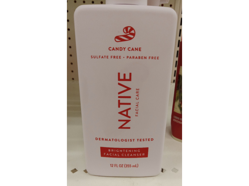 Native Brightening Facial Cleanser, Candy Cane, 12 fl oz/355 mL