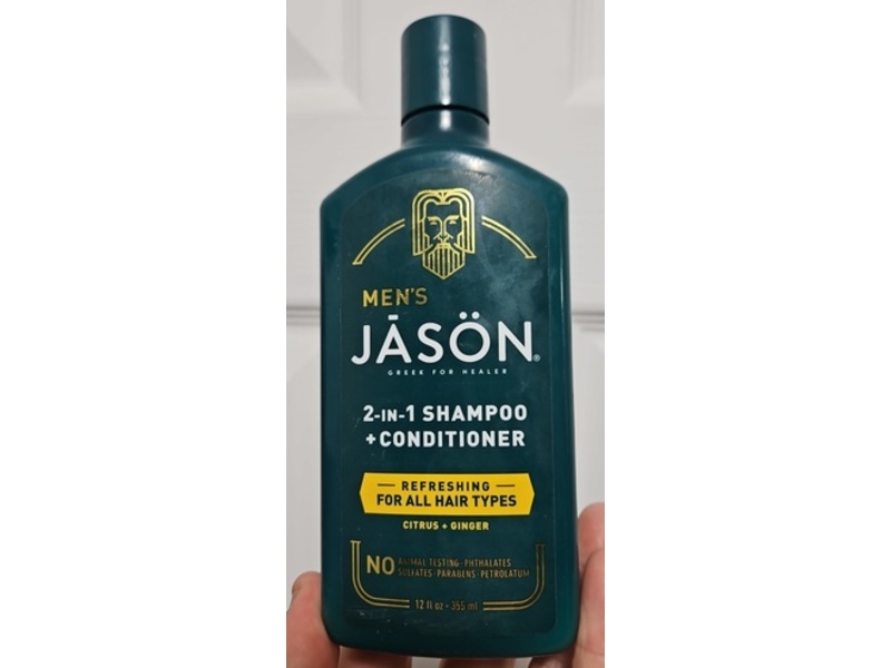 Jason Men's Refreshing 2-in-1 Shampoo and Conditioner, 12 oz/256 mL