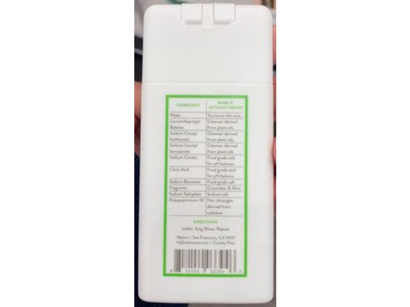 Native Volumizing Shampoo, Cucumber & Mint, 3 fl oz/88 mL