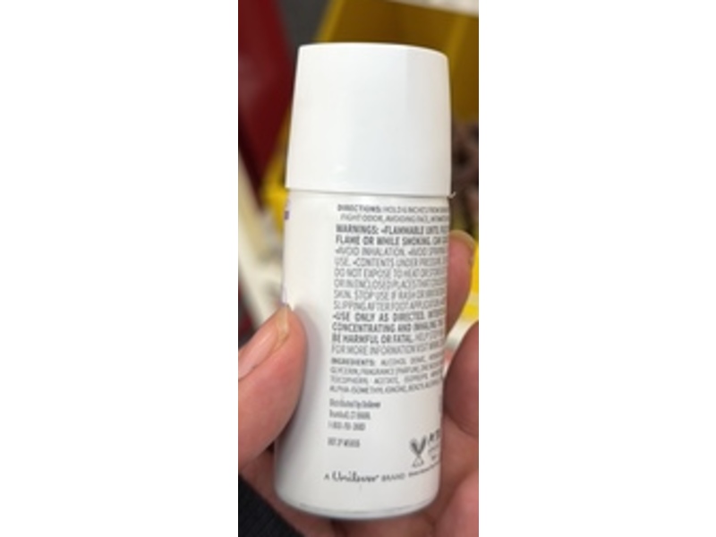 Dove Cooling Whole Body Deodorant Spray, Coconut & Vanilla, 1.1 oz/31 g