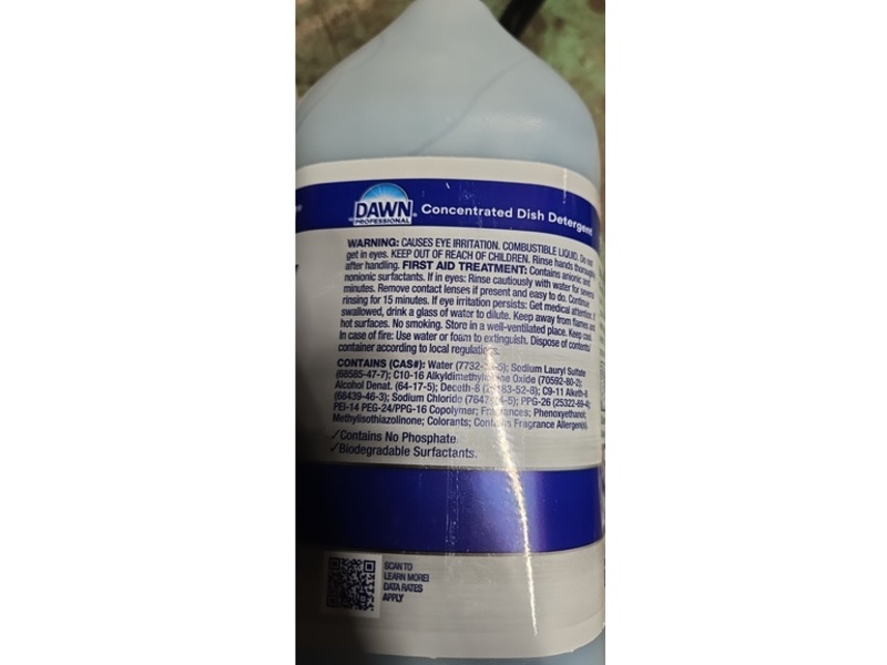 Dawn Professional Heavy Duty Manual Pot & Pan Detergent, 3.78 L