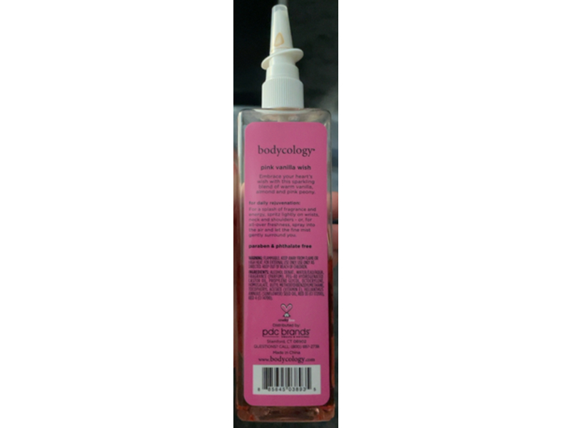 Bodycology Fragrance Mist, Pink Vanilla Wish, 8 fl oz/237 mL