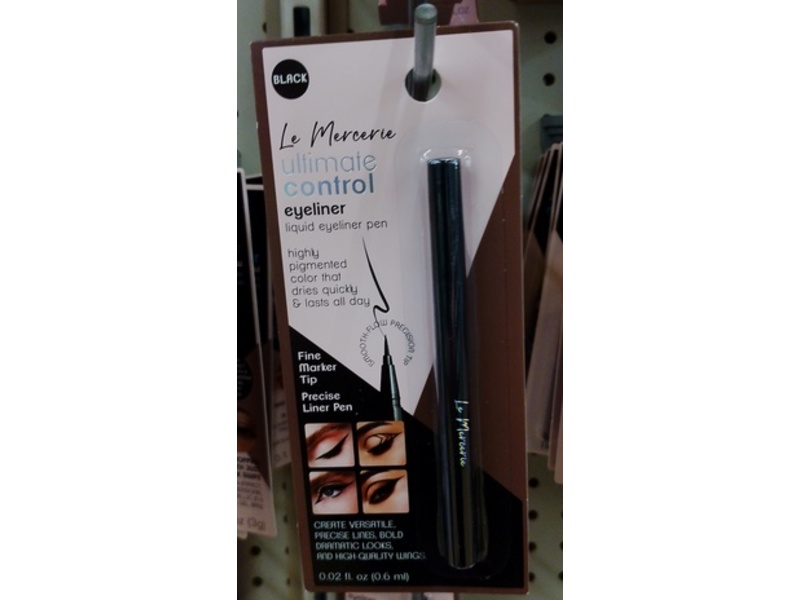 Le Mercerie Ultimate Control Eyeliner, Black, 0.02 fl oz/0.6 mL