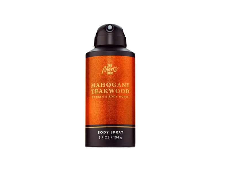 Bath & Body Works Men's Body Spray, Mahogany Teakwood, 3.7 oz/104 g