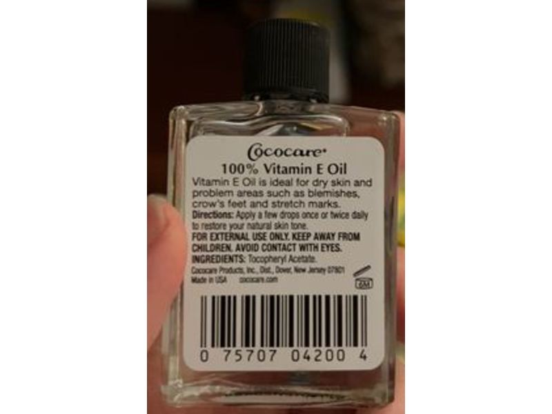 Cococare 100% Vitamin-E Oil, 1 fl oz/30 mL