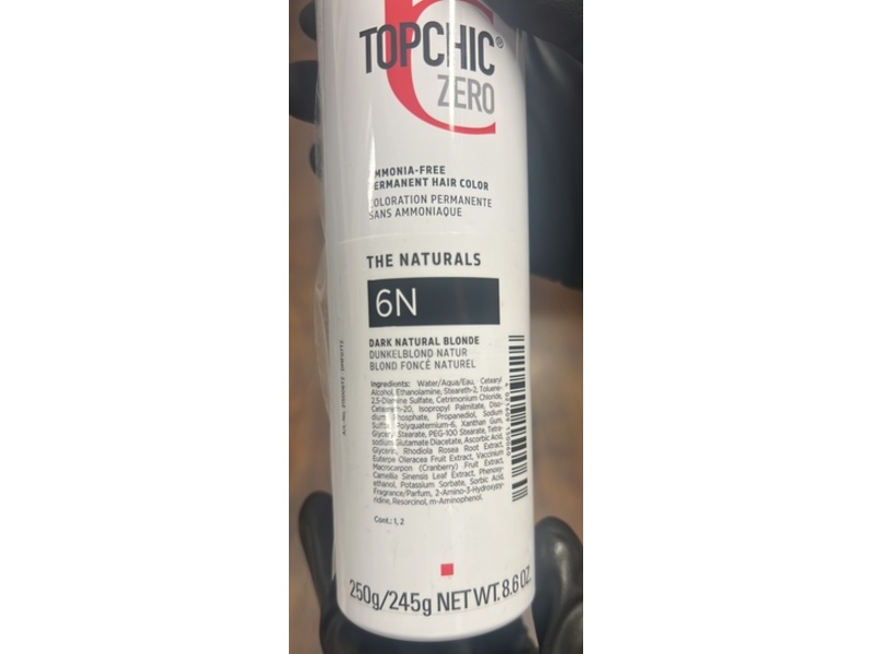 Goldwell Topchic Zero Permanent Hair Color, 6N Dark Natural Blonde, 8.6 oz/245 g