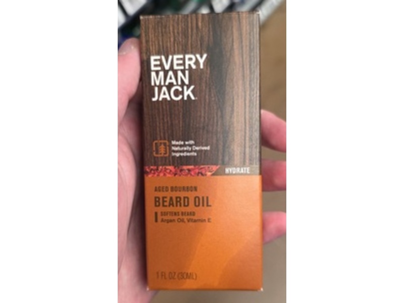 Every Man Jack Hydrate Bread Oil, Aged Bourbon, 1 fl oz/30 mL, 2 Pack