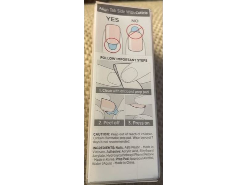 Kiss Impress Color Press-On Manicure, Point Pink, 30 Count