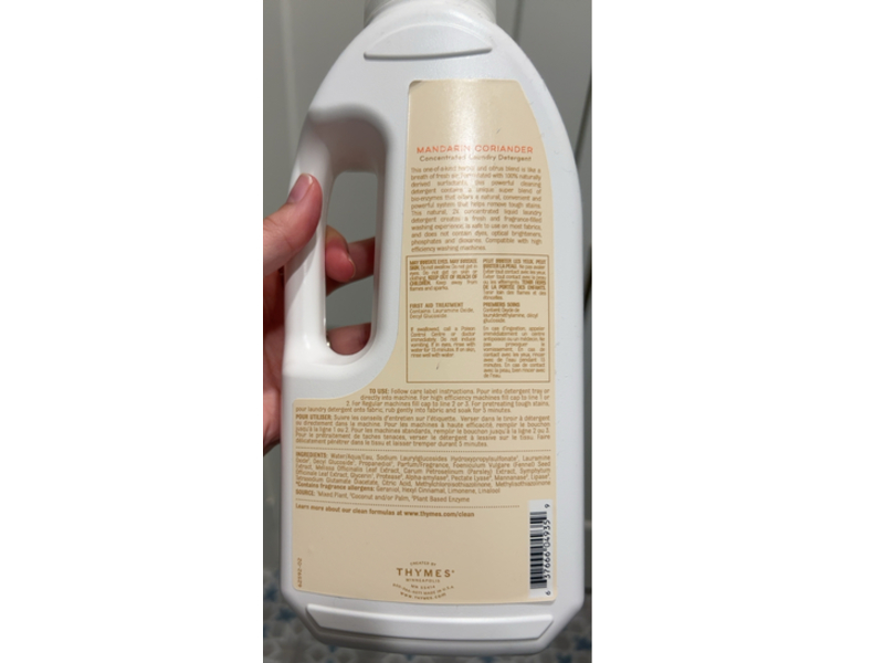 Thymes Concentrated Laundry Detergent, Mandarin Coriander, 48 Loads, 32 fl oz/946 mL