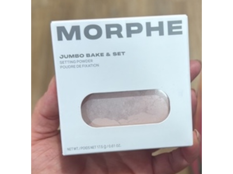 Morphe Jumbo Bake & Set Setting Powder, Brightening Pink, 0.61 oz/17.5 g
