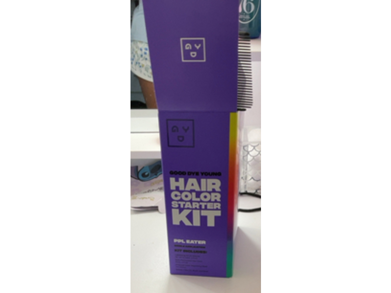 Good Dye Young Hair Color Starter Semi Permanent Kit, PPL Eater Royal Blue,