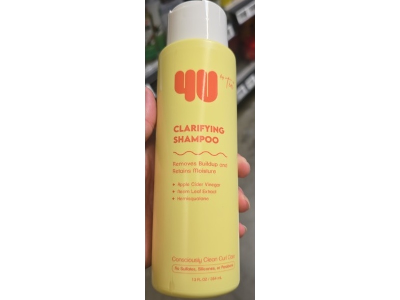 4u By Tia Clarifying Shampoo, Apple Cider Vinegar, Neem Leaf Extract, Hemisqualane, 13 fl oz/384 mL