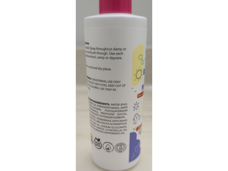 Natural Sense Rosemary Hair Protection Spray, Rosemary, Citronella, Tea Tree Oil, 8 fl oz/236 mL