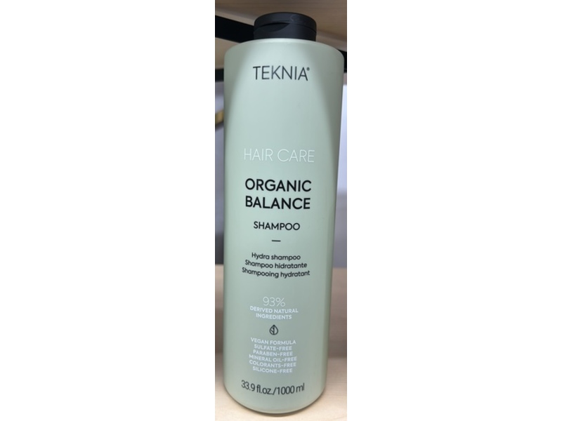Lakmé Teknia Hair Care Organic Balance Shampoo, 33.9 fl oz/1000 mL